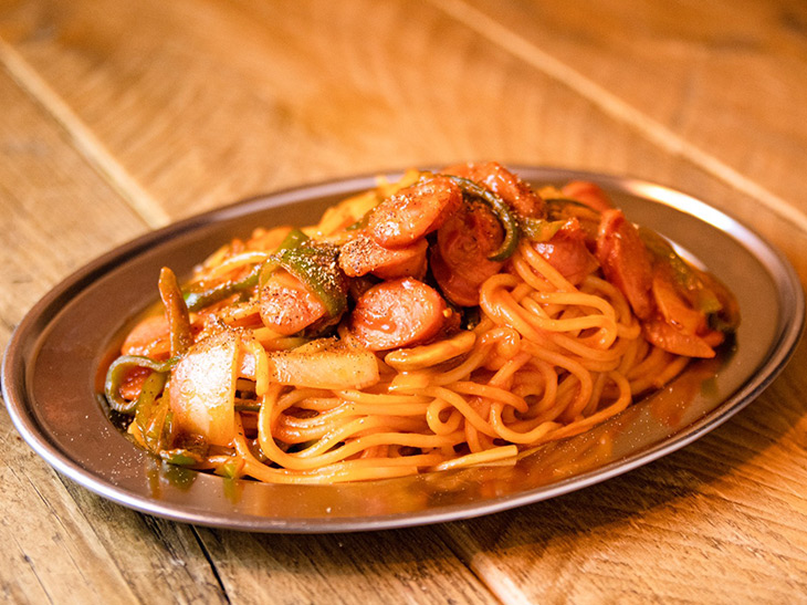 極太ナポリタンセット！太麺パスタとナポリタンソースセットレストランHACHI