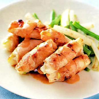 豚肉とほうれん草のマヨポン炒め