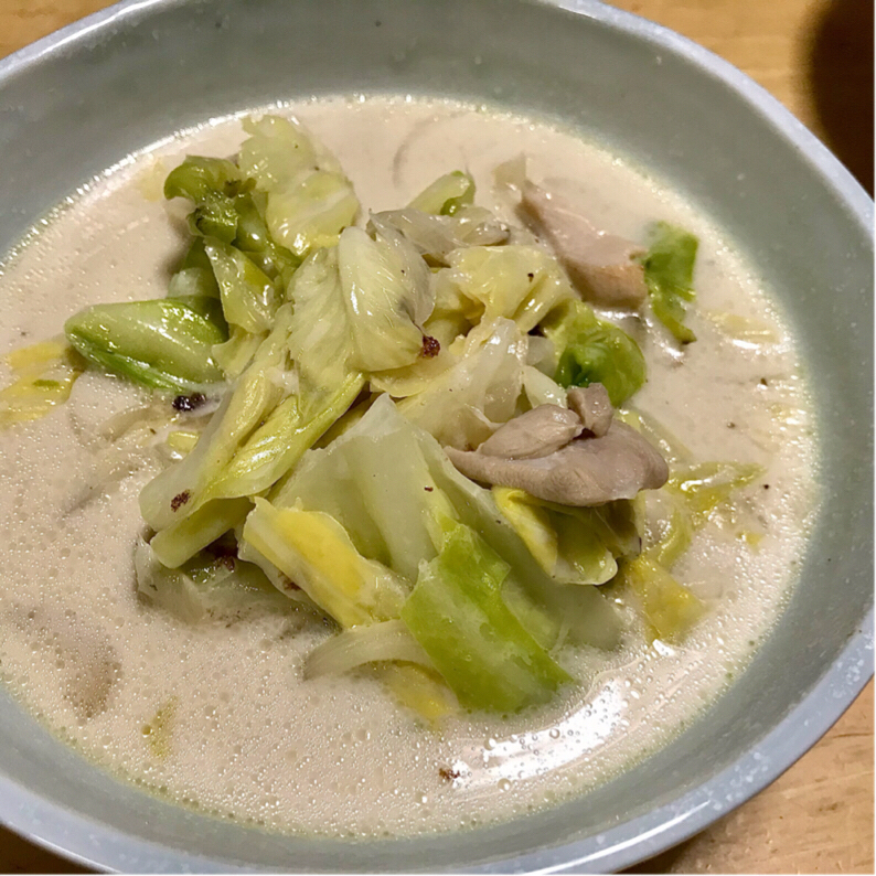 □鶏肉レシピ□水郷どりと春キャベツのマスタードクリームソース煮