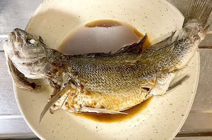 戸井鮮魚橋立退屈日記 ブログ 清蒸鮮魚 チンジョンシエンユィ