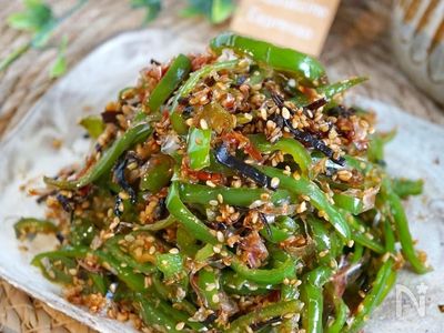 かつお節香る 我が家の無限ピーマン