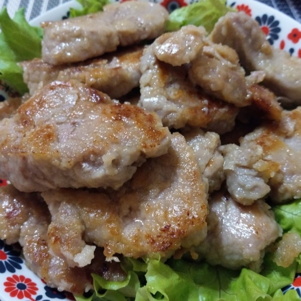 味噌麹で 柔らか豚ヒレ肉ステーキぽんレシピ