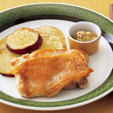 舞茸のソースで食べる♡皮パリパリチキンステーキ。 : ちいさんちのごはん