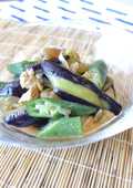 ささみと茄子のザーサイ炒め