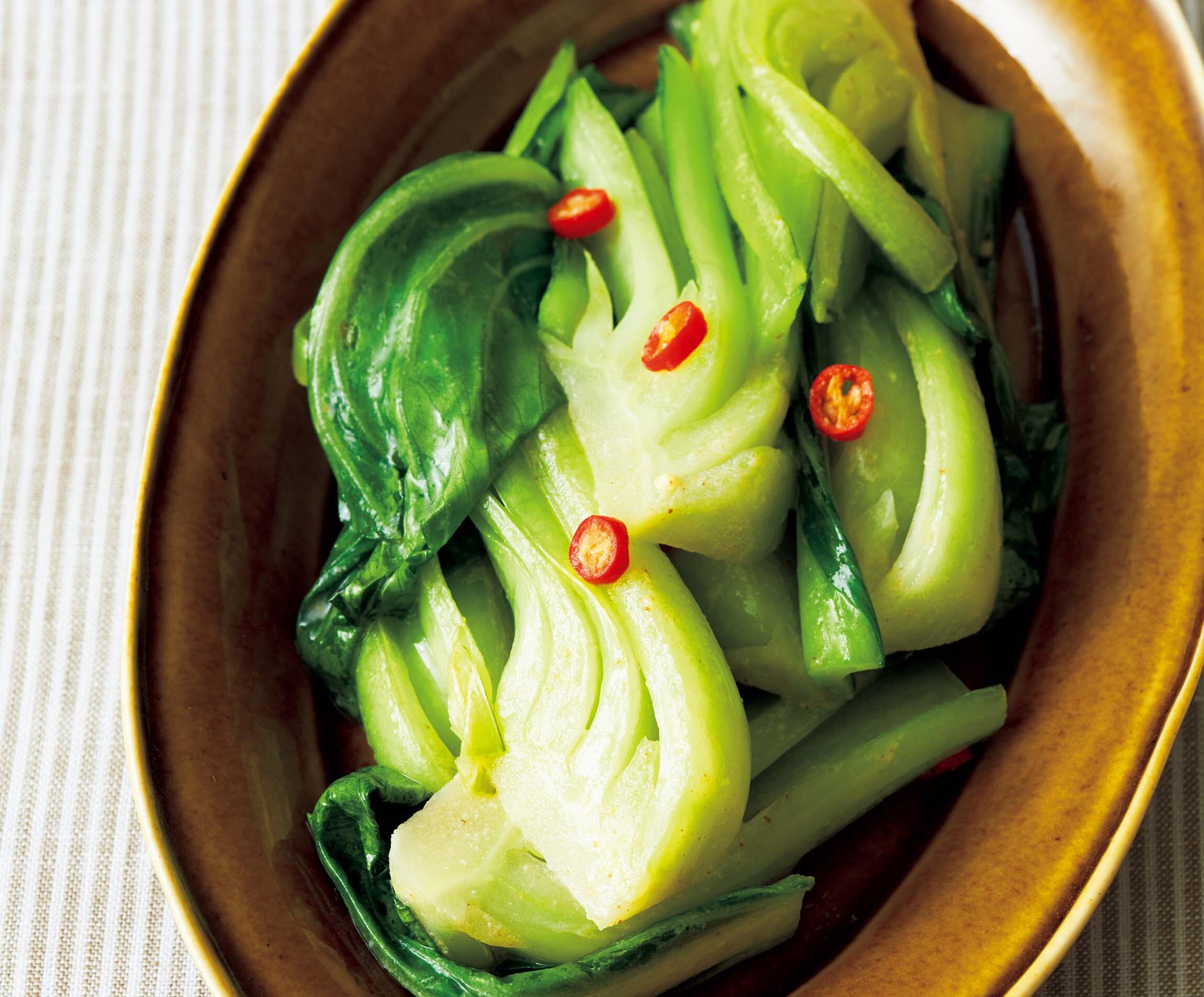 チンゲン菜の錦糸卵和えのレシピぱくぱく献立くん 料理レシピ