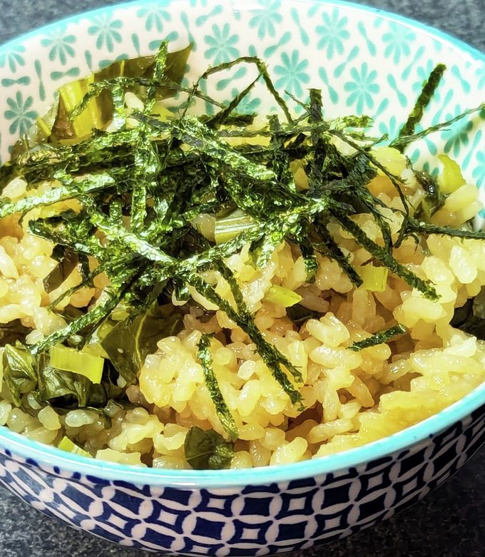 混ぜご飯 小松菜と油揚げの白だしご飯by mieuxkanonクックパッド簡単おいしいみんなのレシピが392万品