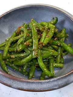 モロッコインゲンとインゲン豆のバター炒めコープでPHOTO