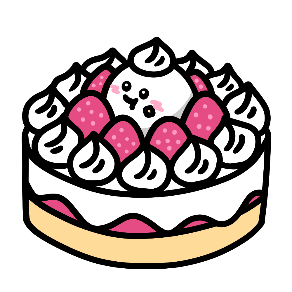 ひな祭りケーキ ホールイラストレイン🚂 - イラスト無料素材