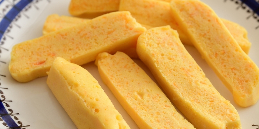 レンジで簡単!アレルギーっこおやつに◎コーンの米粉蒸しパン