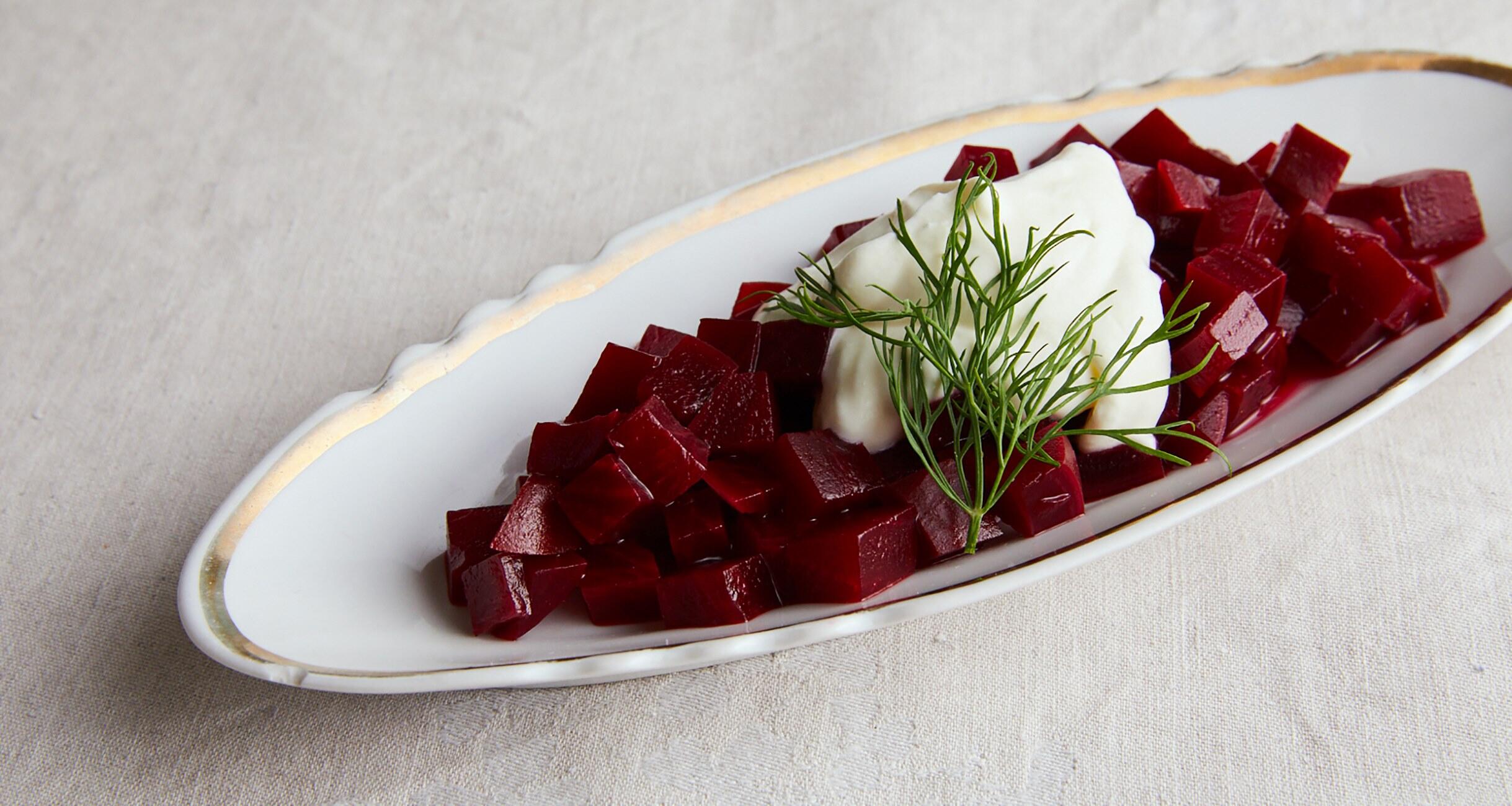 ビーツと豆腐の美人サラダ
