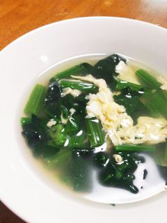 ほうれん草とモヤシの卵スープ ^^レシピ・作り方 by こころママ - 楽天レシピ