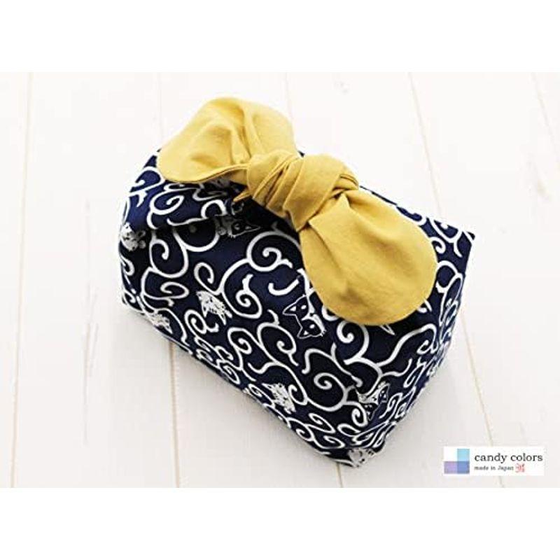 Amazonお弁当袋 保冷保温 ランチバッグ 紐なし 結ぶタイプ あづま袋 リボン カメリア生成りCandy COLORSランチバッグ・ランチ巾着・ランチベルト