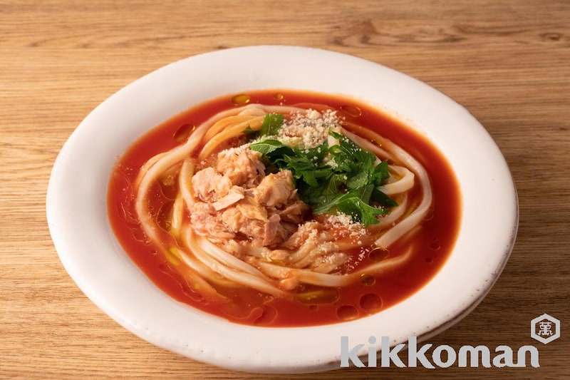 白だしで作る冷しゃぶと新玉ねぎのサラダうどん