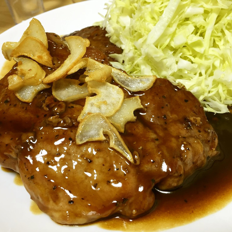 スチコンレシピ “四日市とんてき ～三重県ご当地グルメ～”給食レシピ