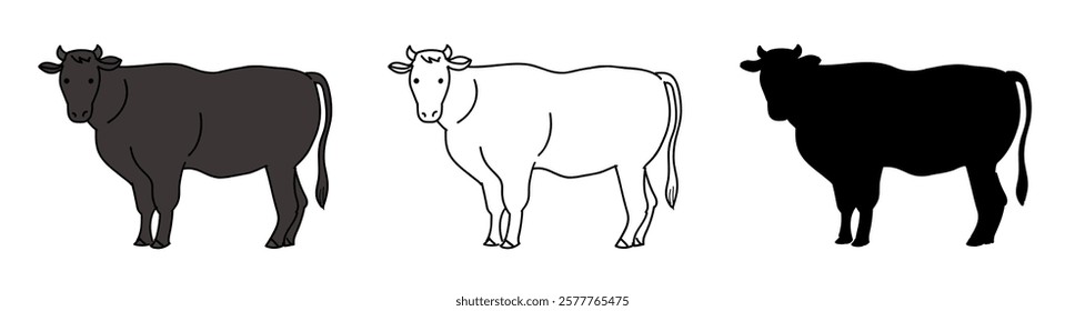 黒毛和牛の無料素材 - イラスト沖縄 おきなわ