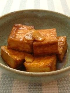 まぐろと厚揚げの生姜煮