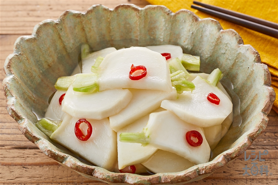 かぶと塩昆布の浅漬け レシピ・作り方Tasty