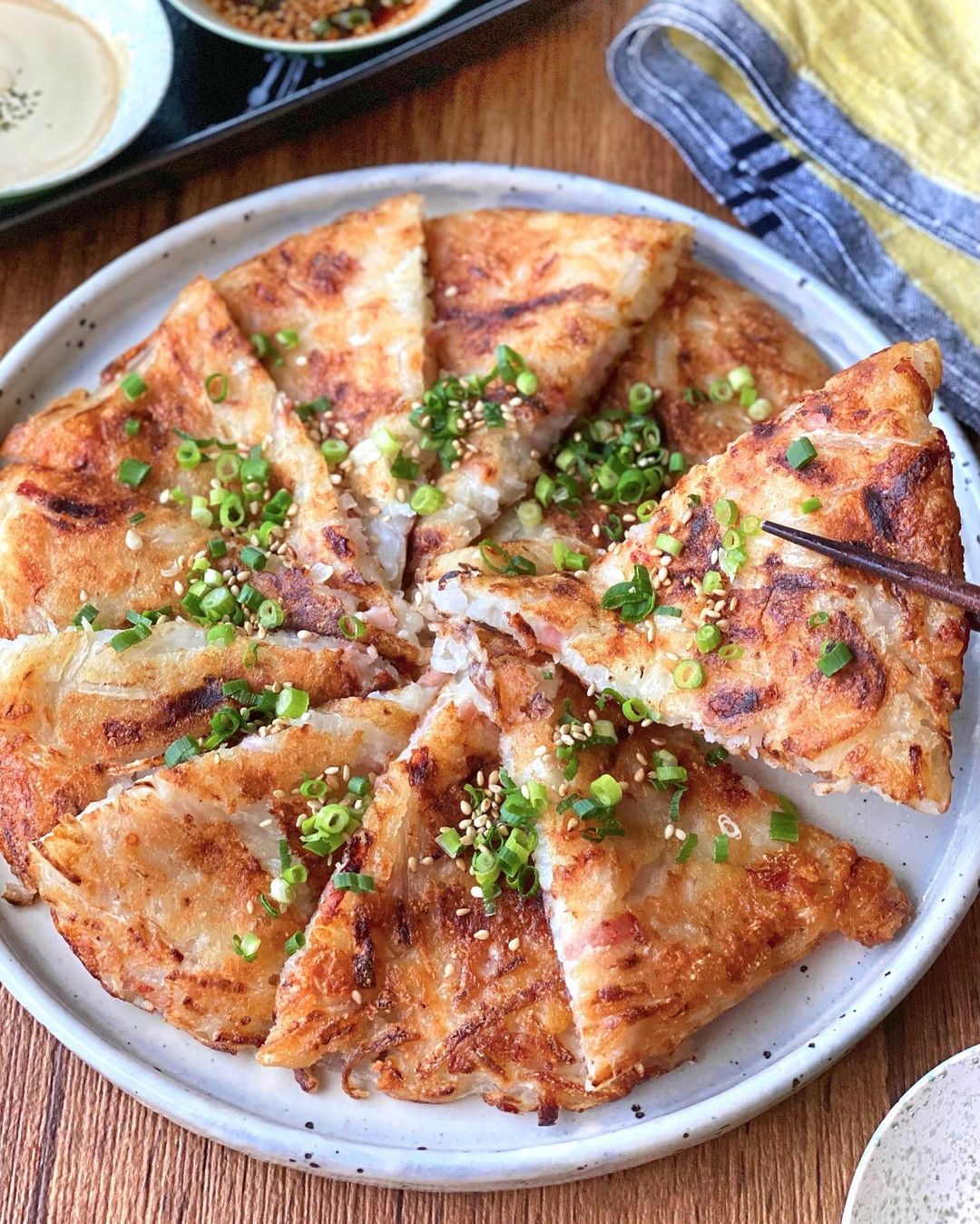 ベーコンとチーズの洋風大根もち