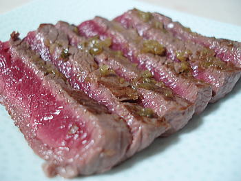 牛ステーキ！ランプ肉