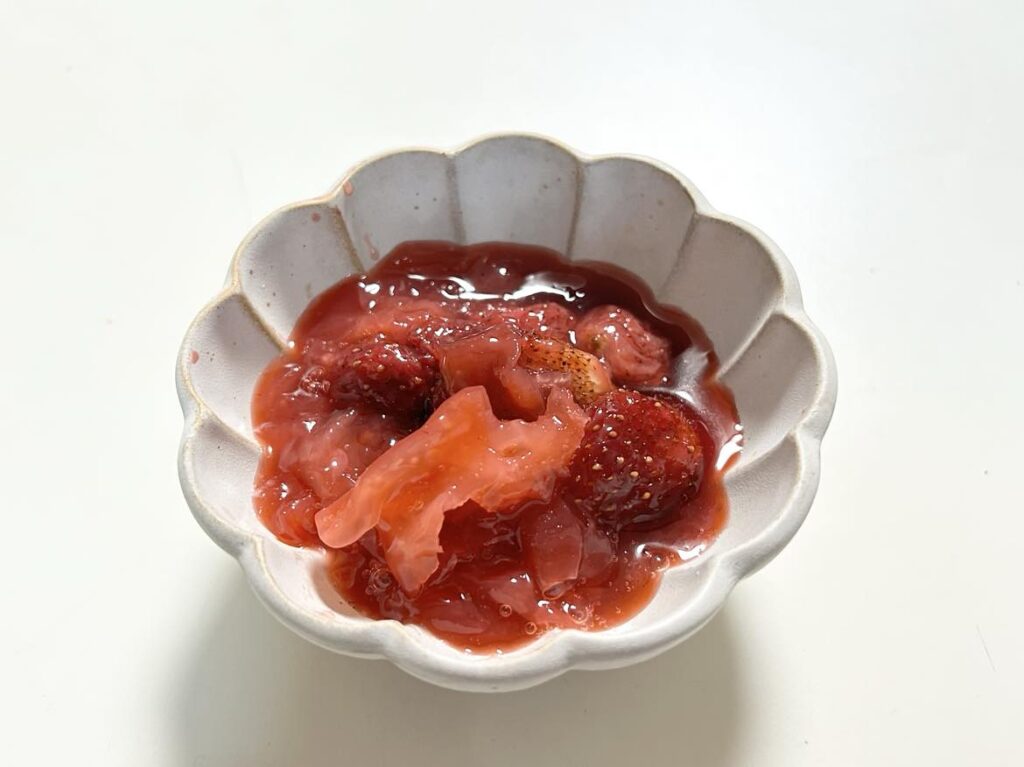 手作りいちごコンポートのせ♡バタートースト