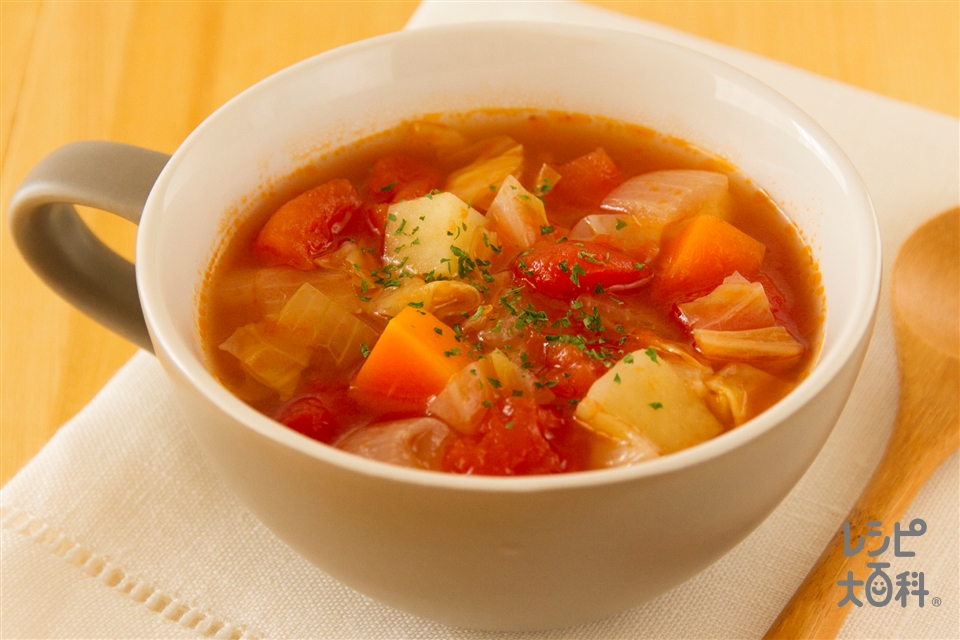 暑い日はトマト缶を冷やしてスピード夏メシ「冷やしトマトスパゲティ」 ヤスナリオのまかないレシピメシ通の冷たい麺- メシ通ホットペッパーグルメ