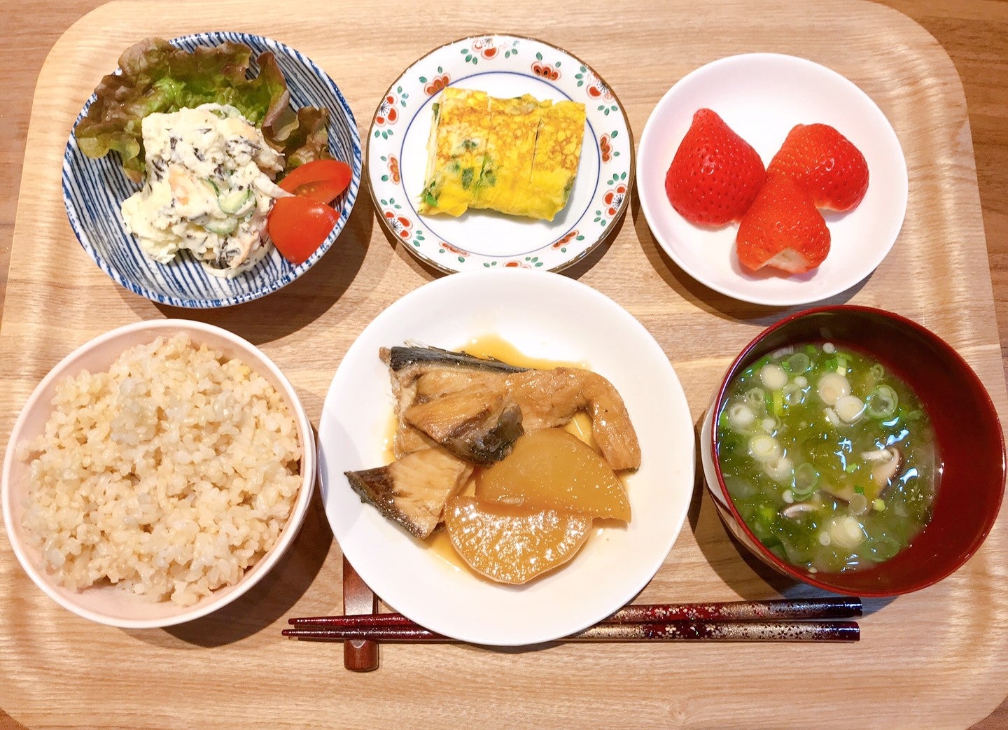 「塩ぶり大根」の献立