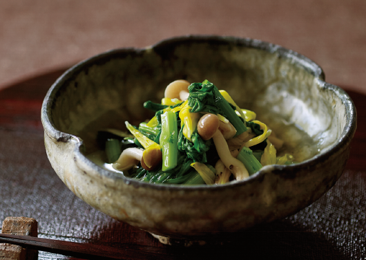 野菜ひとつ 春菊のおひたし