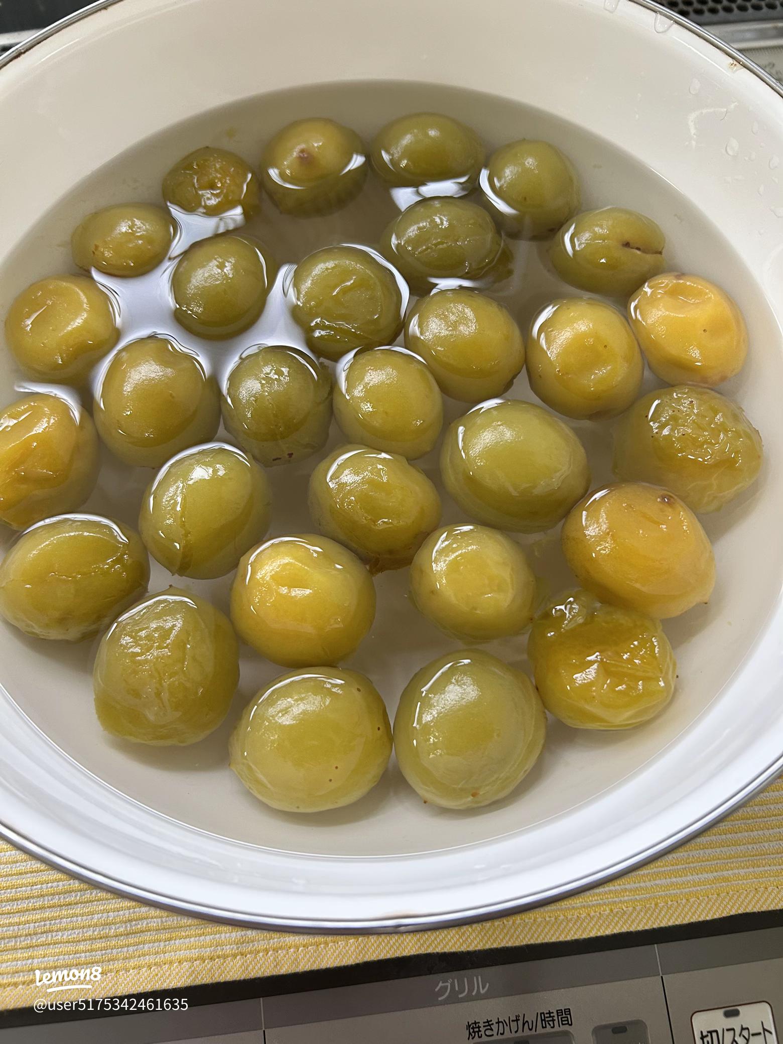 梅シロップの梅で甘露煮