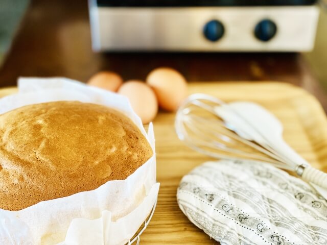 フライパンでOK!おからパウダーと卵のスポンジで作るお花のケーキ 手作り犬おやつレシピ犬ごはん先生いちかわあやこ Official website