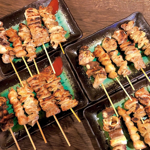 池袋】いろどり 焼鳥と野菜肉巻き串🍖 大人な雰囲気でカウンター席もよき😌✨ 見た目でも楽しめるお食事が盛りだくさん♡ 肉巻き美味しい！