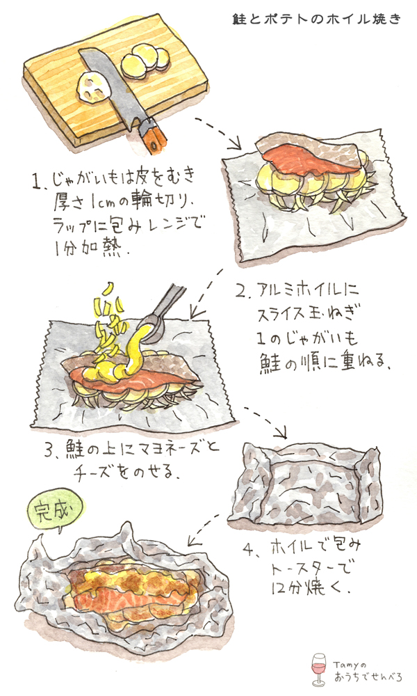 ほっこり♪包んで焼くだけ！ しめじとじゃがバターのホイル焼き