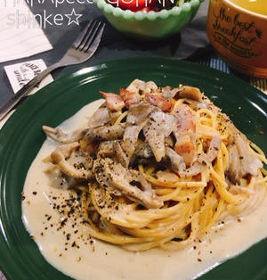 フライパンひとつ♪ウインナーとキャベツの濃厚和風クリームパスタ – OTOKOMAE KITCHEN