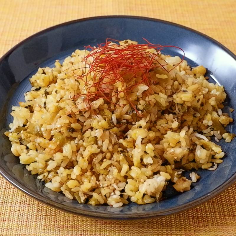 黒すりごま入り高菜チャーハン