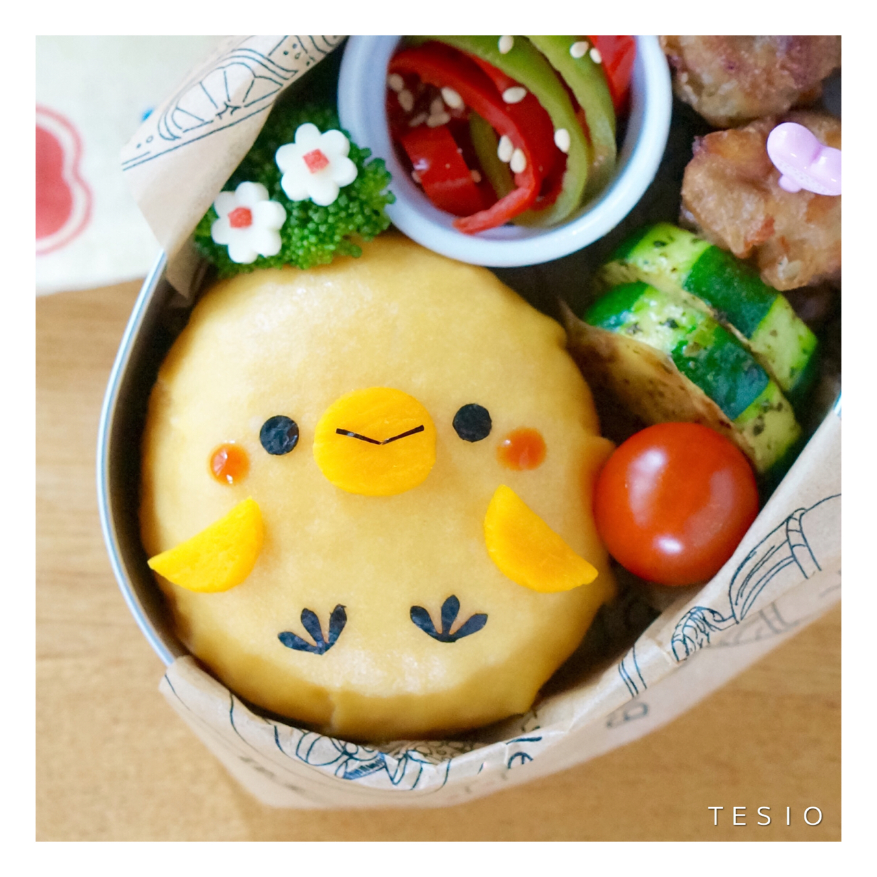 簡単キャラ弁「ひよこちゃん」の作り方初心者からのキャラ弁