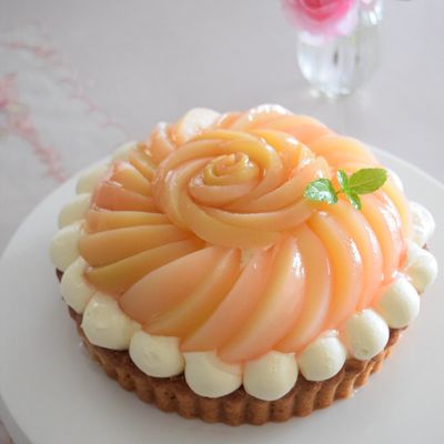 簡単 桃のタルトの作り方