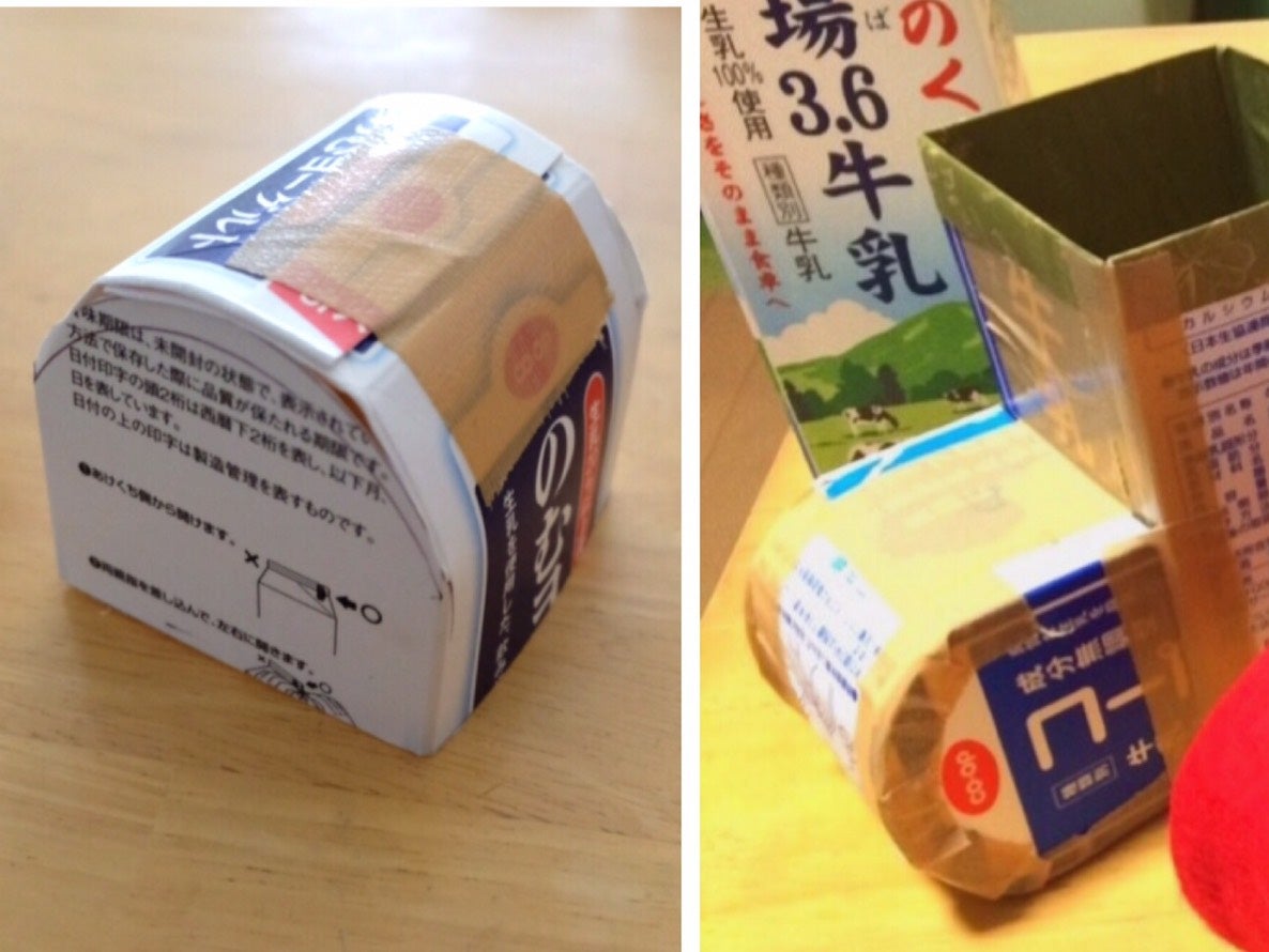 牛乳パックで作るサンタのブーツ〜材料・作り方・活動のねらい クリスマス工作 保育士・幼稚園教諭のための情報メディア ほいくis ほいくいず