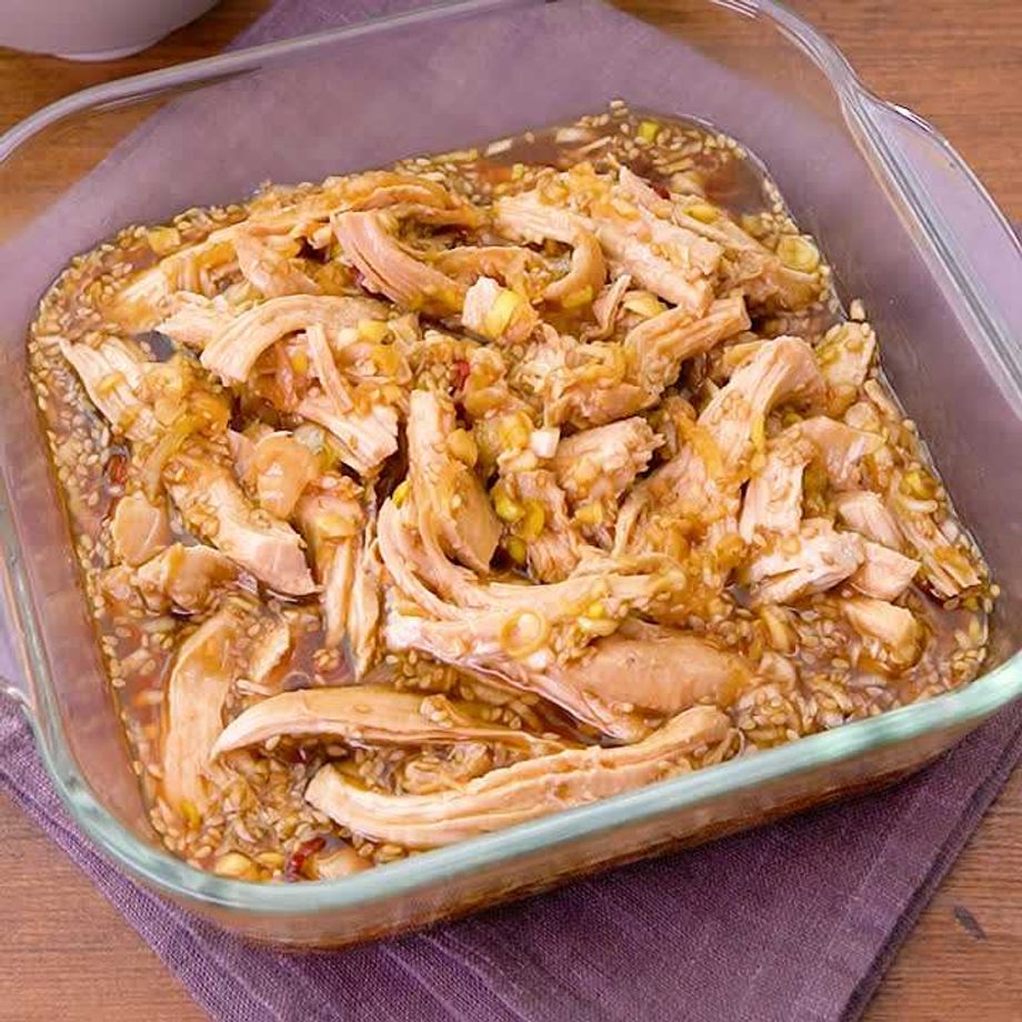 作り置きレシピ 鶏むね肉のねぎごま甘辛漬けコスパ抜群!簡単おかずTasty
