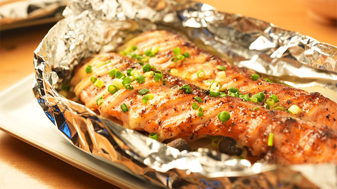 トースターで簡単 鮭ホイル焼き