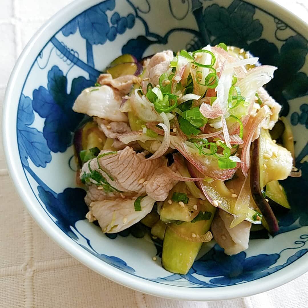 蒸しなすと冷しゃぶのサラダヤオコーレシピ by Cooking Support