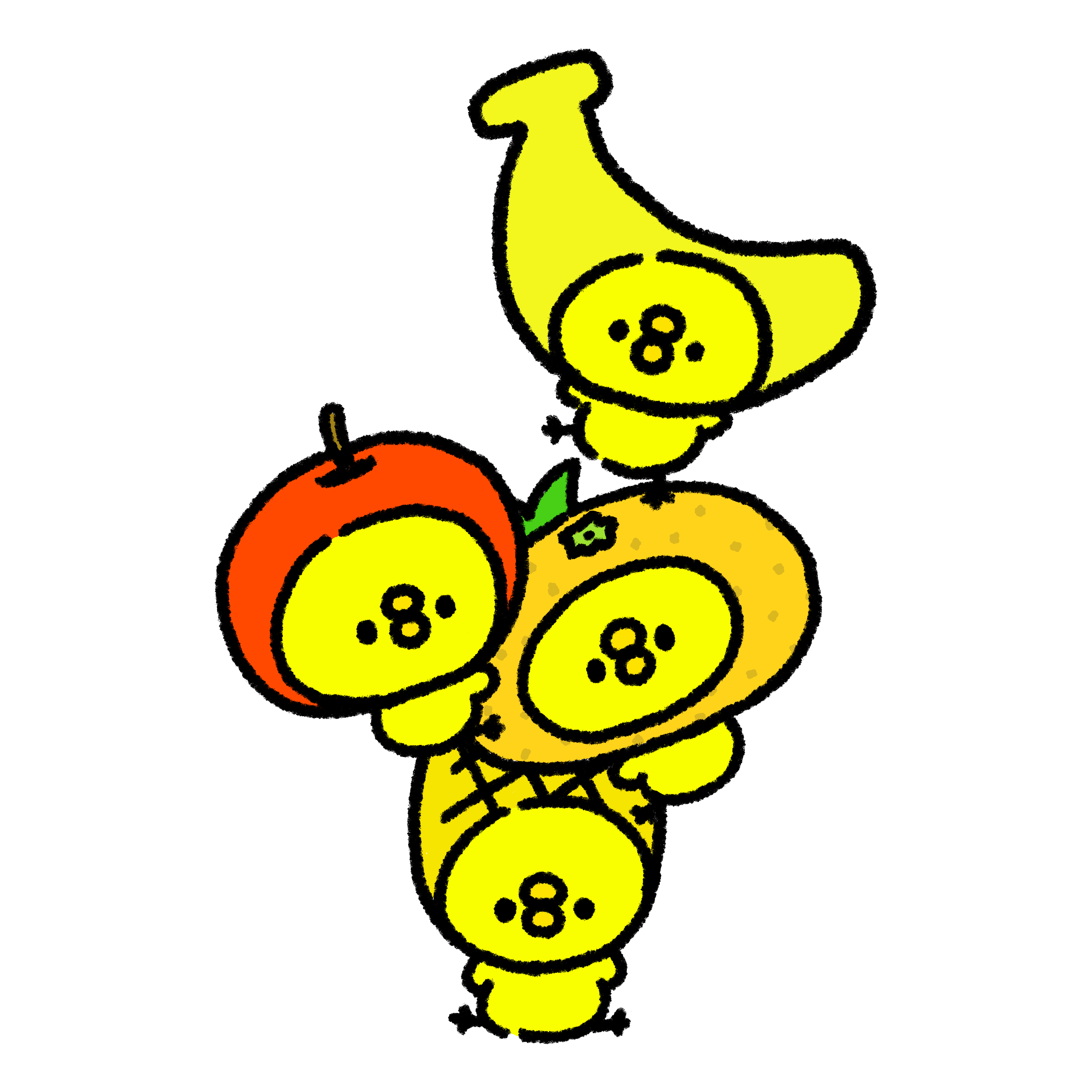 手書きPOPイラストPOP 色々フルーツ ＋スイカ 書きます