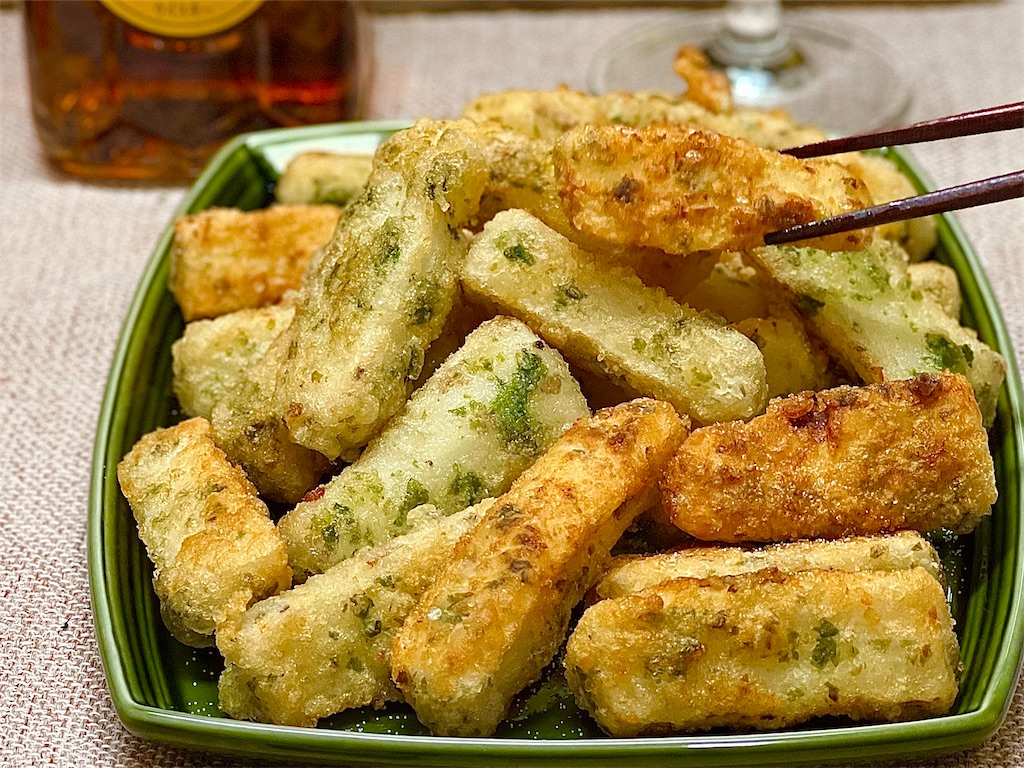 もちもち食感！ 長芋の磯辺揚げ