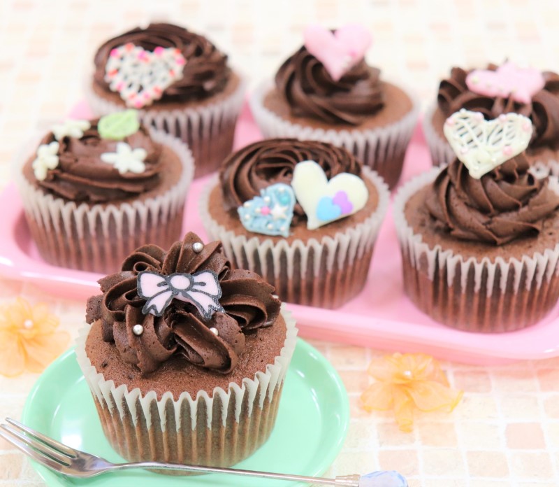 バレンタイン手作りカップケーキかわいいデコレーション方法話題なうdeトレンドNOW