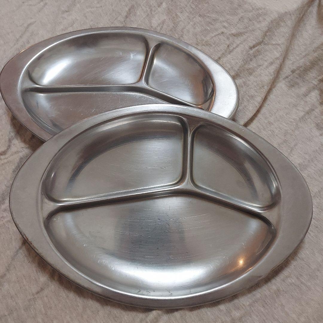 学校給食で使ったシュウ酸アルマイトランチ皿 通信販売 ジークスドットコム