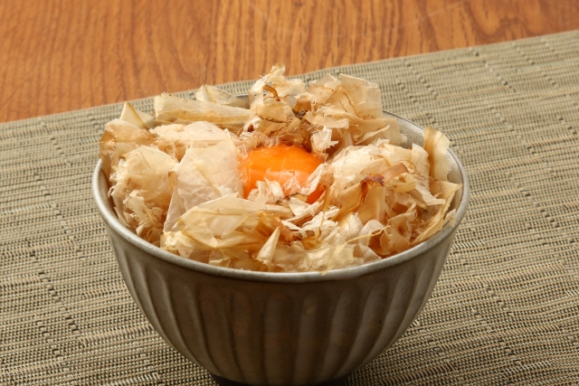 豆腐と温泉卵の韓国風おかかご飯 いいだし、いい鰹節。ヤマキSnapdish スナップディッシュID:G1jf1a