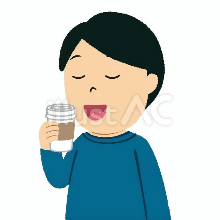 コーヒーを飲んでくつろぐ女性 イラスト素材5823131- フォトライブラリ