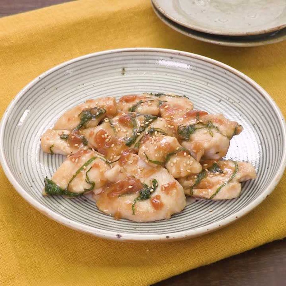 レシピ 鶏むね肉とズッキーニの揚げ浸し！～さっぱり梅酢めんつゆで～ - しにゃごはん blog