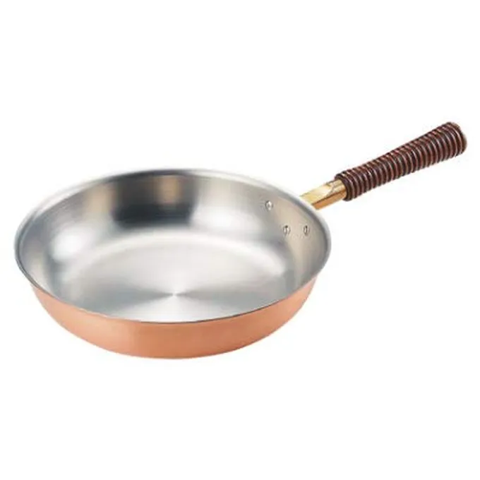 銅フライパン フライパン こびりつかない銅鍋 均一な熱伝導 ハニカム底 お手入れ簡単 使いやすい 家庭用 商業用ガスコンロモデル