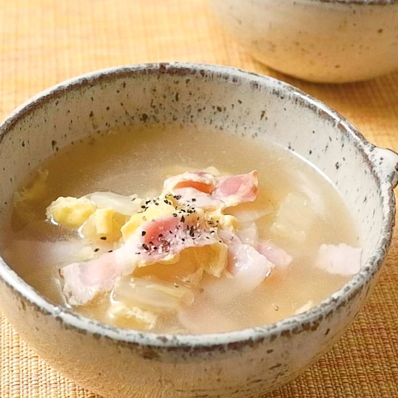 ベーコンと白菜のチーズ焼き