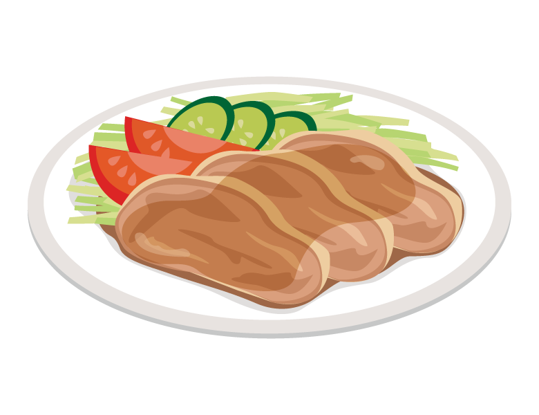 シンプルな豚のかたまり肉のイラスト イラスト素材6434437- フォトライブラリ