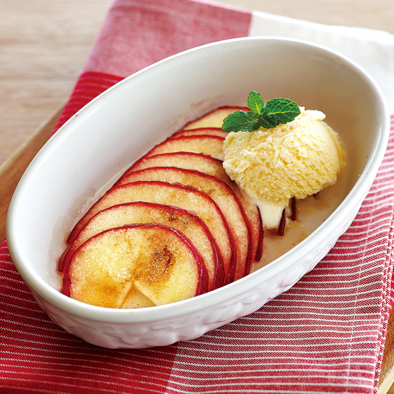 オーブントースターで焼きリンゴ